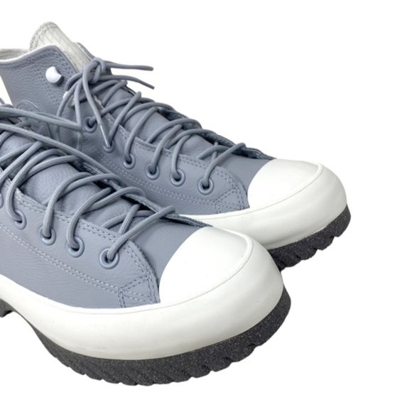 Converse Lugged 2.0 Waterproof High Women's Sneaker Leather Gray Boots A05382C - Picture 5 of 10